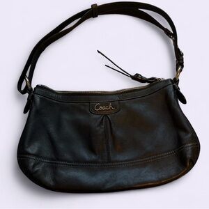 Coach Dark Leather Shoulder Bag
